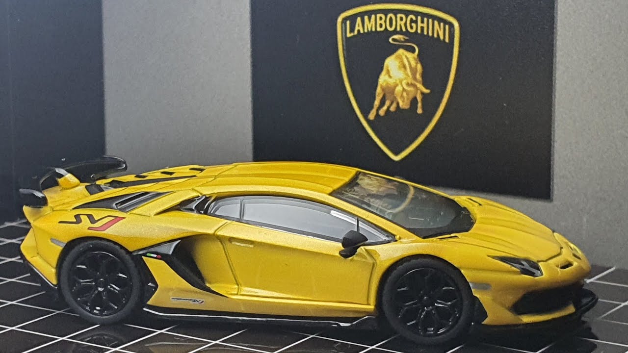 MINI GT Lamborghini Aventador SVJ Giallo Orion / No. 563 Unboxing