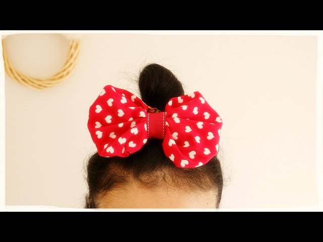 ミニーちゃん風リボンの作り方／ヘアゴム・ヘアクリップ・ブローチなど