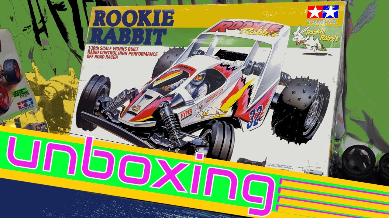 Unboxing 1991 Rookie Rabbit Kit (used) 1/10 RC Tamiya 57501 - YouTube