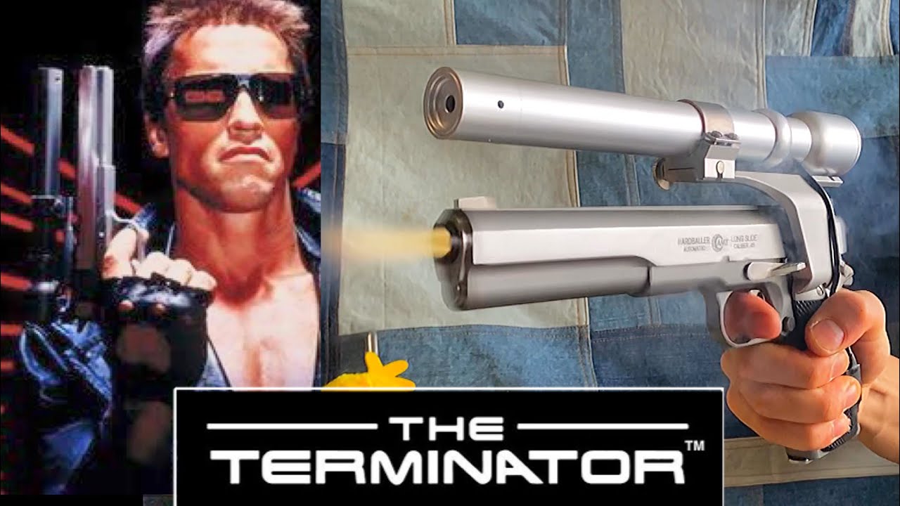 モデルガン】発火💥 AMTハードボーラー T1モデル #ターミネーター