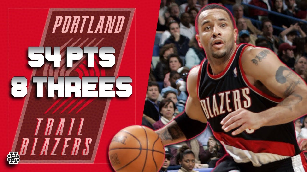 Damon Stoudamire 54 pts 8 threes vs Hornets 04/05 season - YouTube