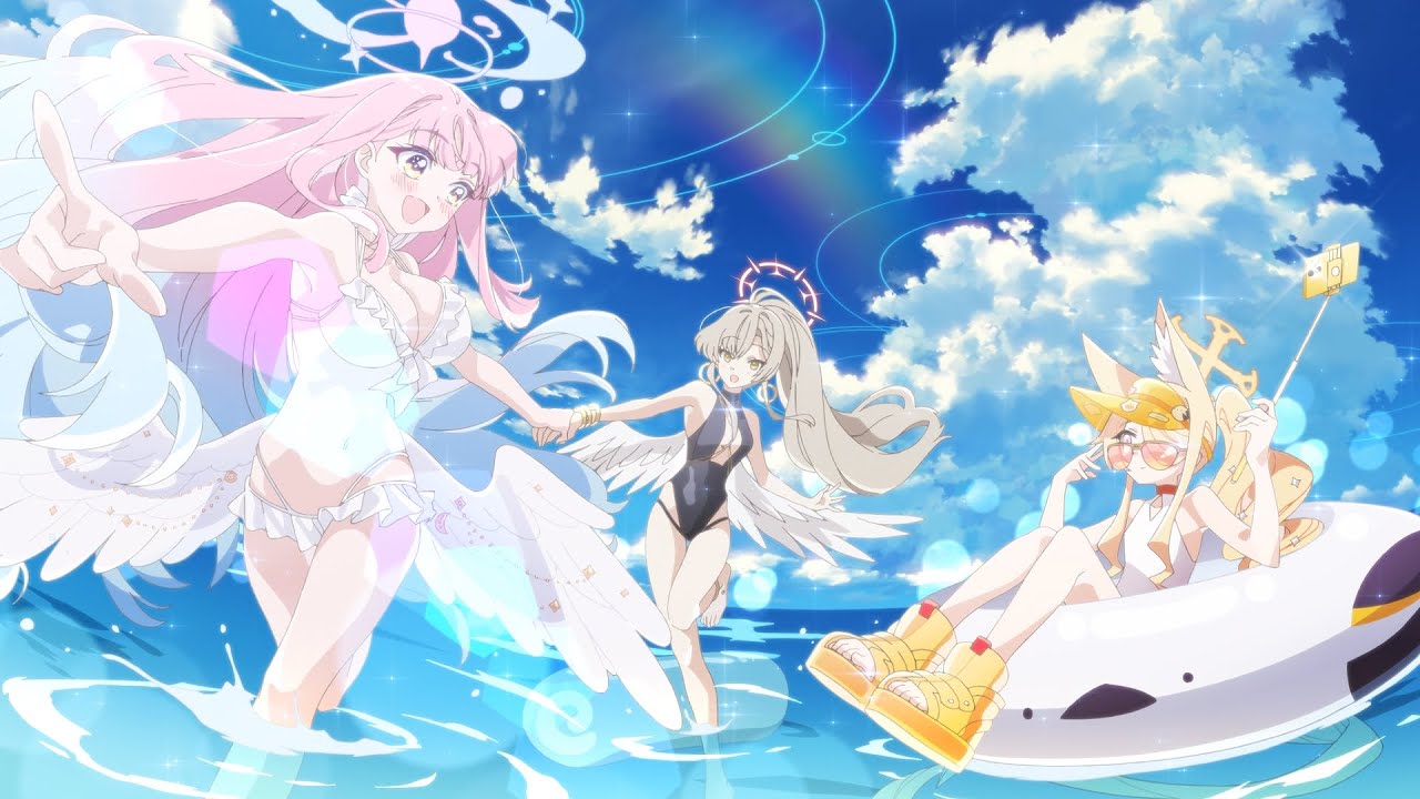 ブルアカ」水着バージョンのナギサ、ミカ、ハスミ、セイア、イチカが