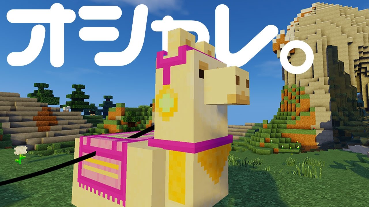 マインクラフト】#189 ラマをおしゃれに！カーペットとチェスト