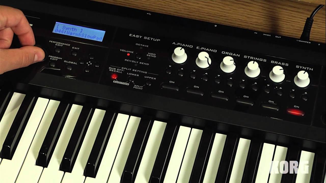Korg PS60 Performance Synthesizer - Part I: Splits & Layers - In