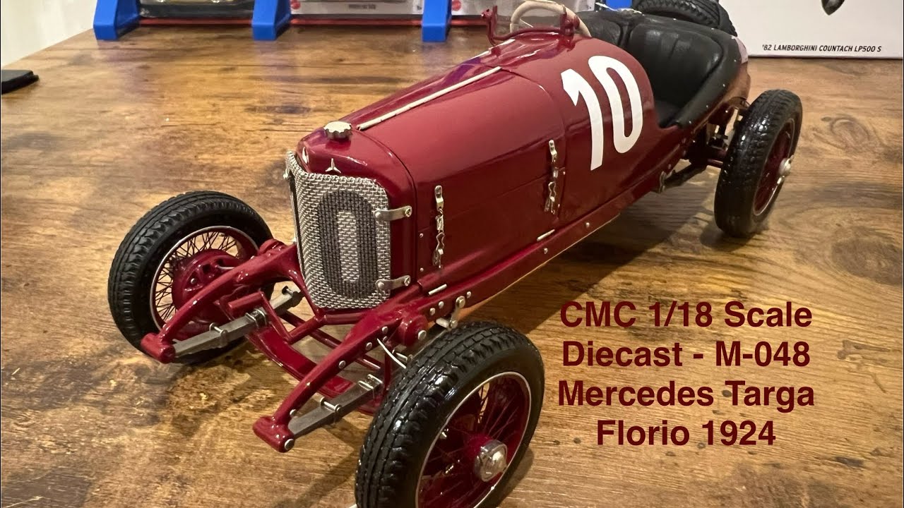 CMC 1/18 Scale Diecast - M-048 Mercedes Targa Florio 1924 - YouTube