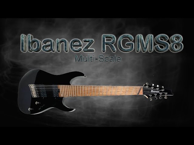 Mr D's Music Reviews #5 - Ibanez RGMS8 BK multi scale - YouTube