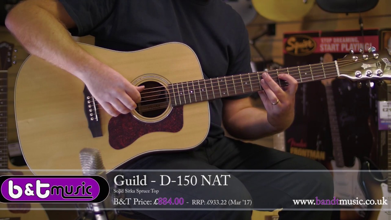 Guild - D-150 NAT - Guitar Demonstration - YouTube