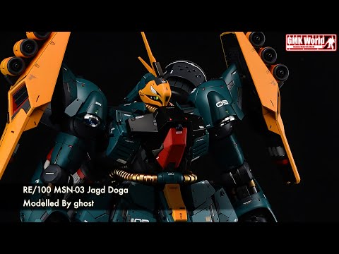 RE/100 MSN-03 Jagd Doga - Cuustom Build(ヤクト・ドーガ) - YouTube