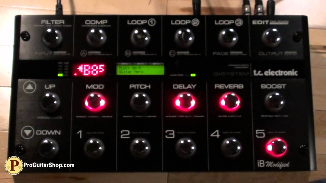 TC Electronic G-System iB Modified - YouTube