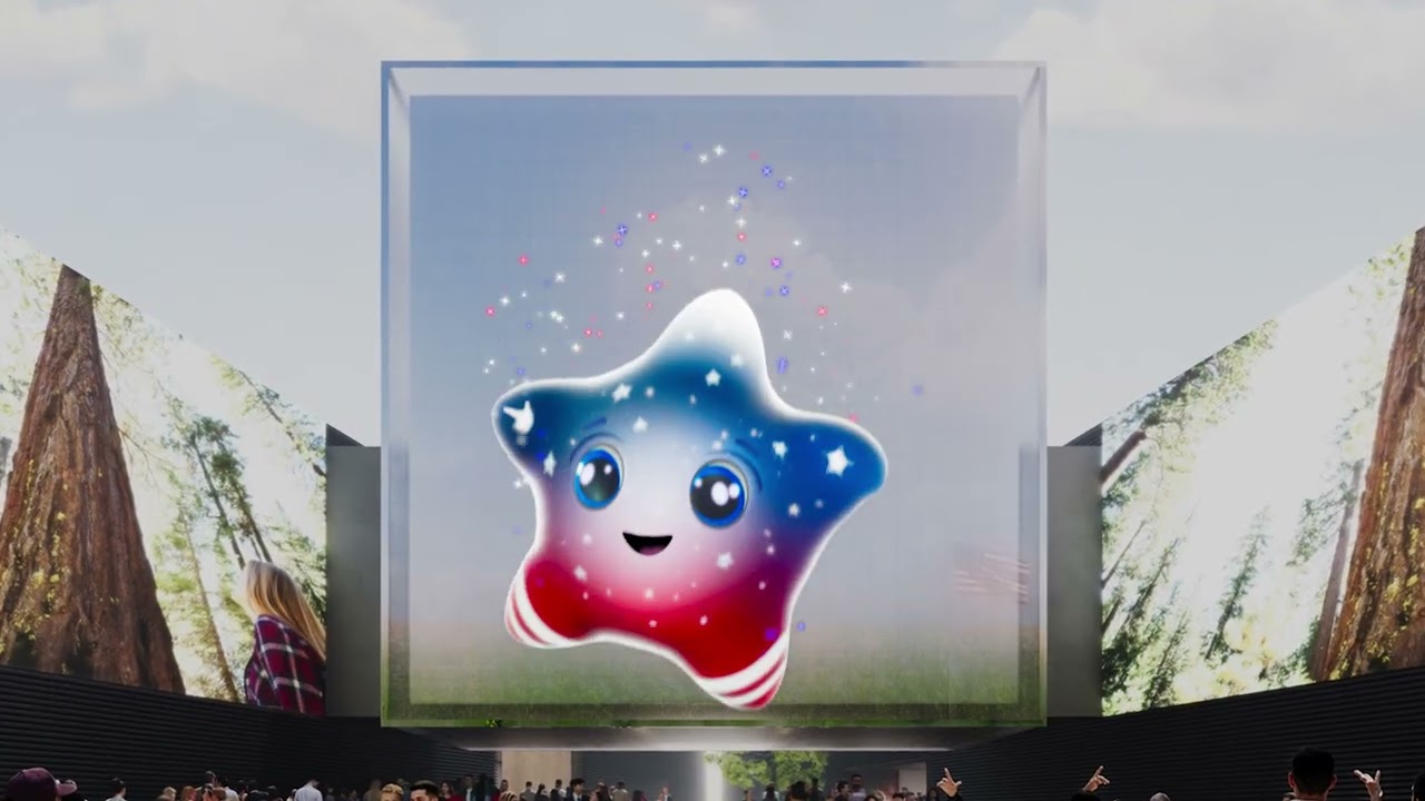 Expo 2025 USA Pavilion Mascot - YouTube