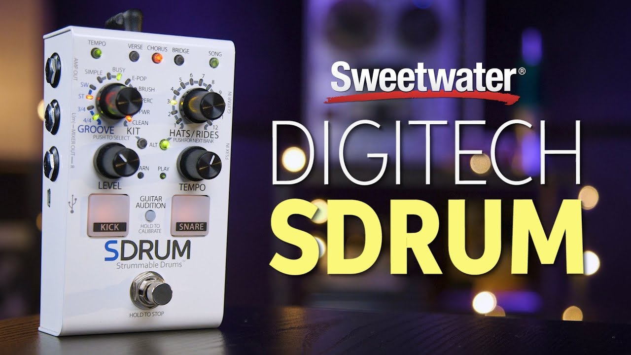 DigiTech SDRUM Auto-drummer Pedal Review - YouTube