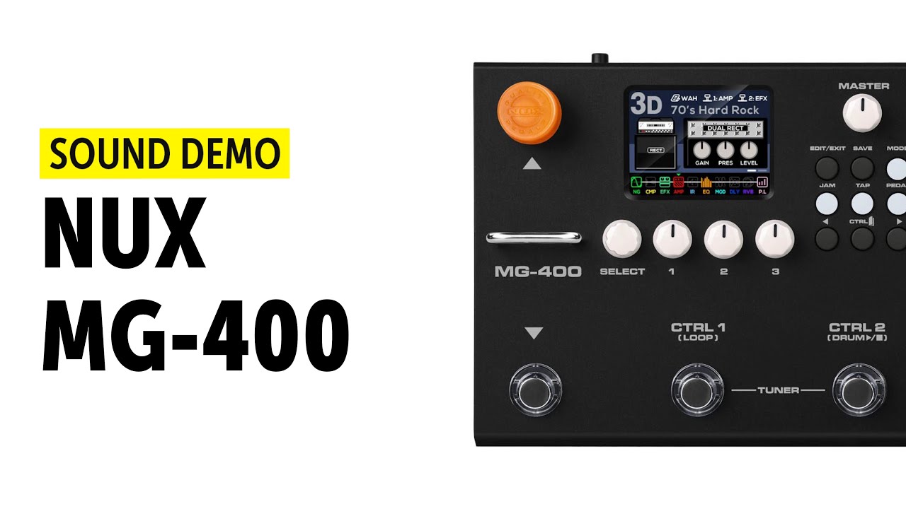 価格差10倍！どちらが良い音？最新小型マルチエフェクターNUX MG-400の