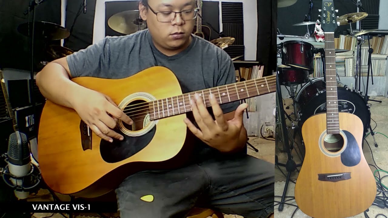 Vantage VIS-1 Acoustic Guitar Demo - YouTube