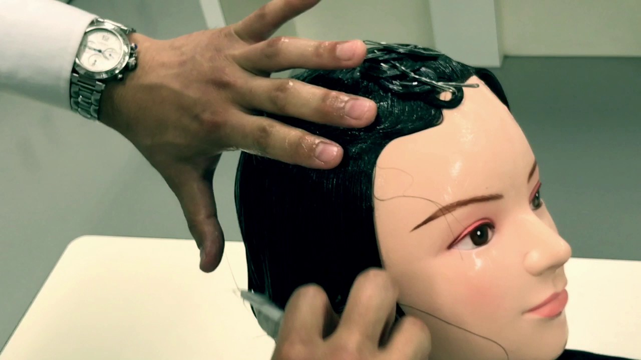 美容師国家試験 オールウェーブセッティング/わけ取りまで15分 - YouTube