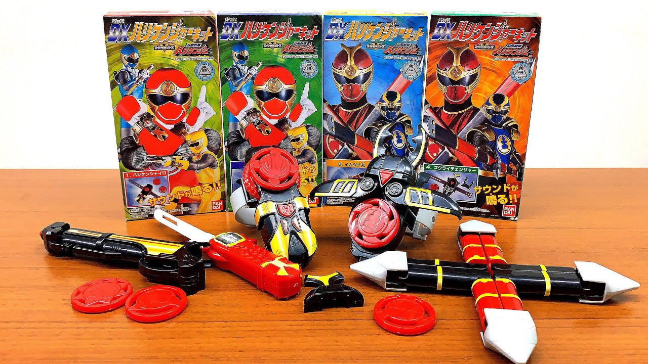 ninpuu sentai hurricanger shokugan dx kit review henshin bracelet