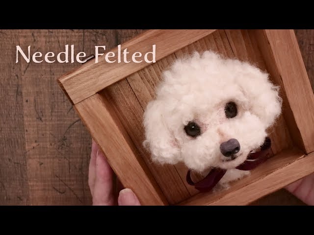 DIY Mother's birthday Needle Felted [Toy poodle] - YouTube