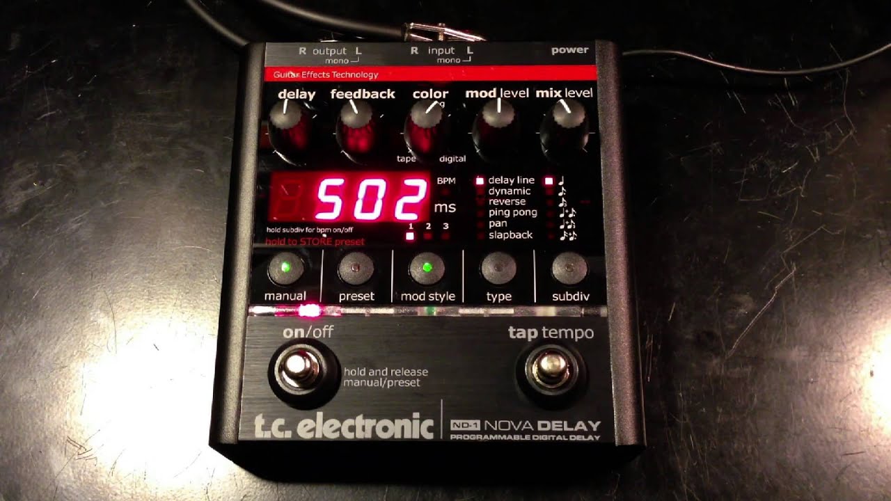 tc electronic Nova Delay - TC2290直系のコンパクトディレイの最高峰