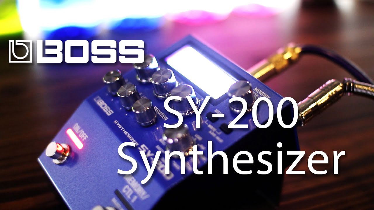 BOSS SY-200 Synthesizer - YouTube