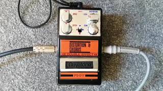 Guyatone PS-017 Distortion and Chorus double effect guitar pedal