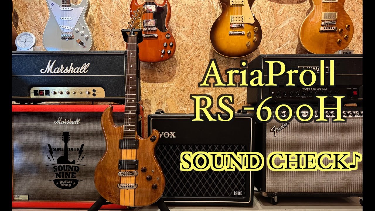 試奏] AriaPro Ⅱ RS-600H SOUND CHECK♪ - YouTube