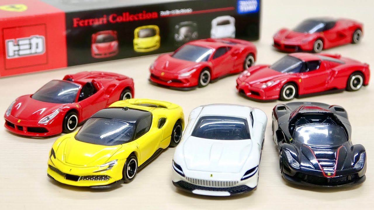 Tomica Ferrari Collection 488Spider SF90 Stradale LaFerrari Aperta
