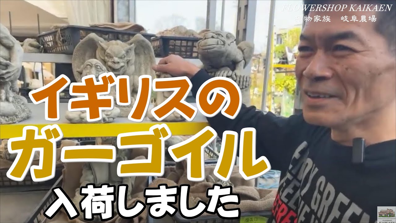 イギリスのガーゴイルが入荷しました。ガーゴイルの由来を教えます