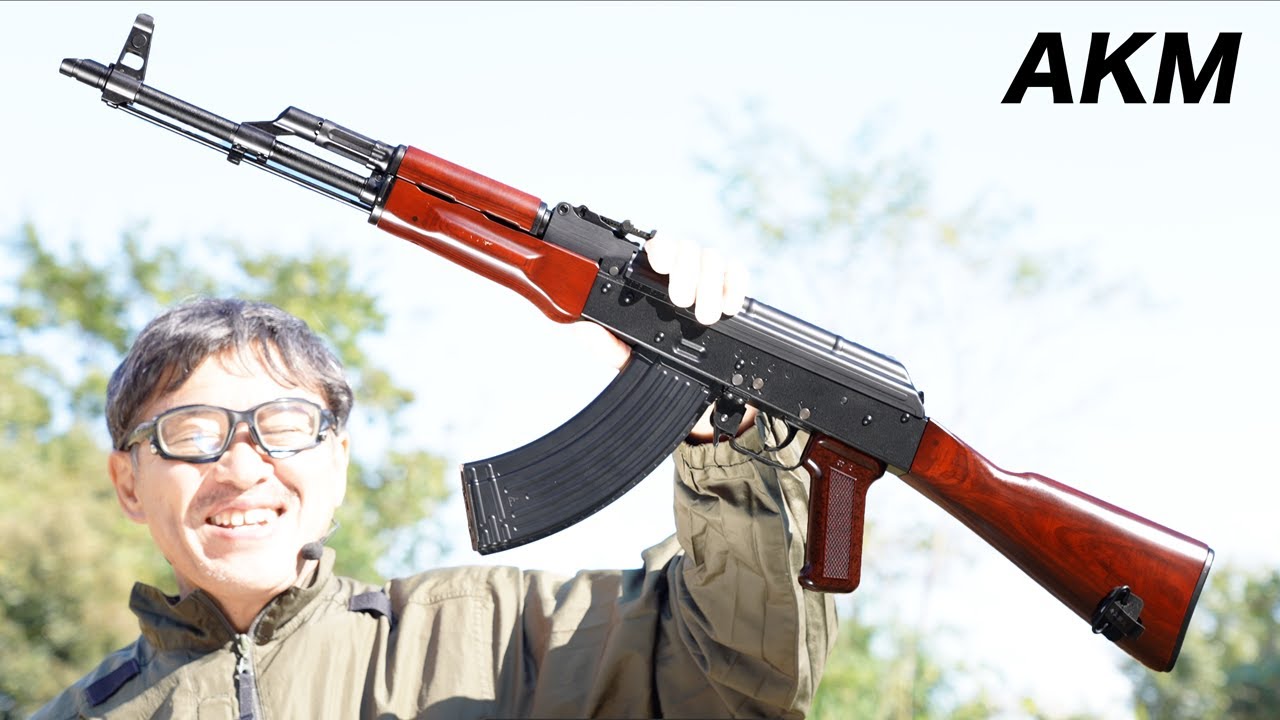 AKM 東京マルイ ガスブローバックガスガンレビュー - YouTube