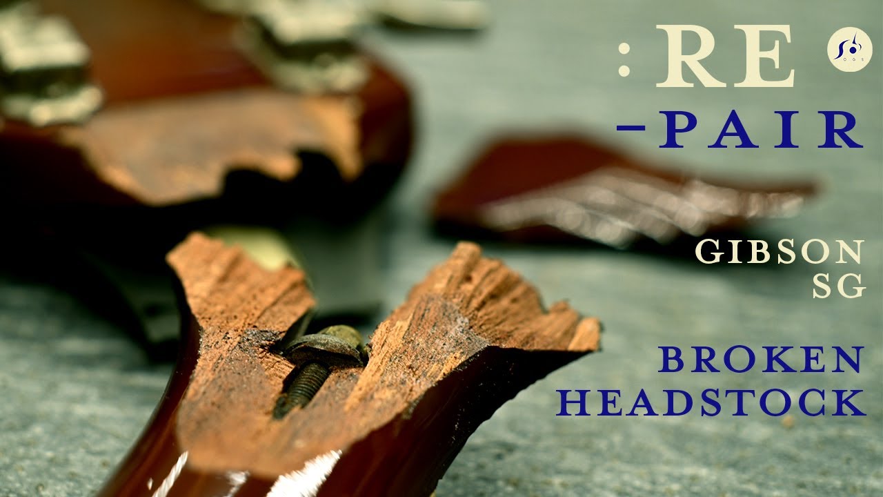 Gibson SG Broken Headstock 【Guitar Repair】分離したネック折れ修理