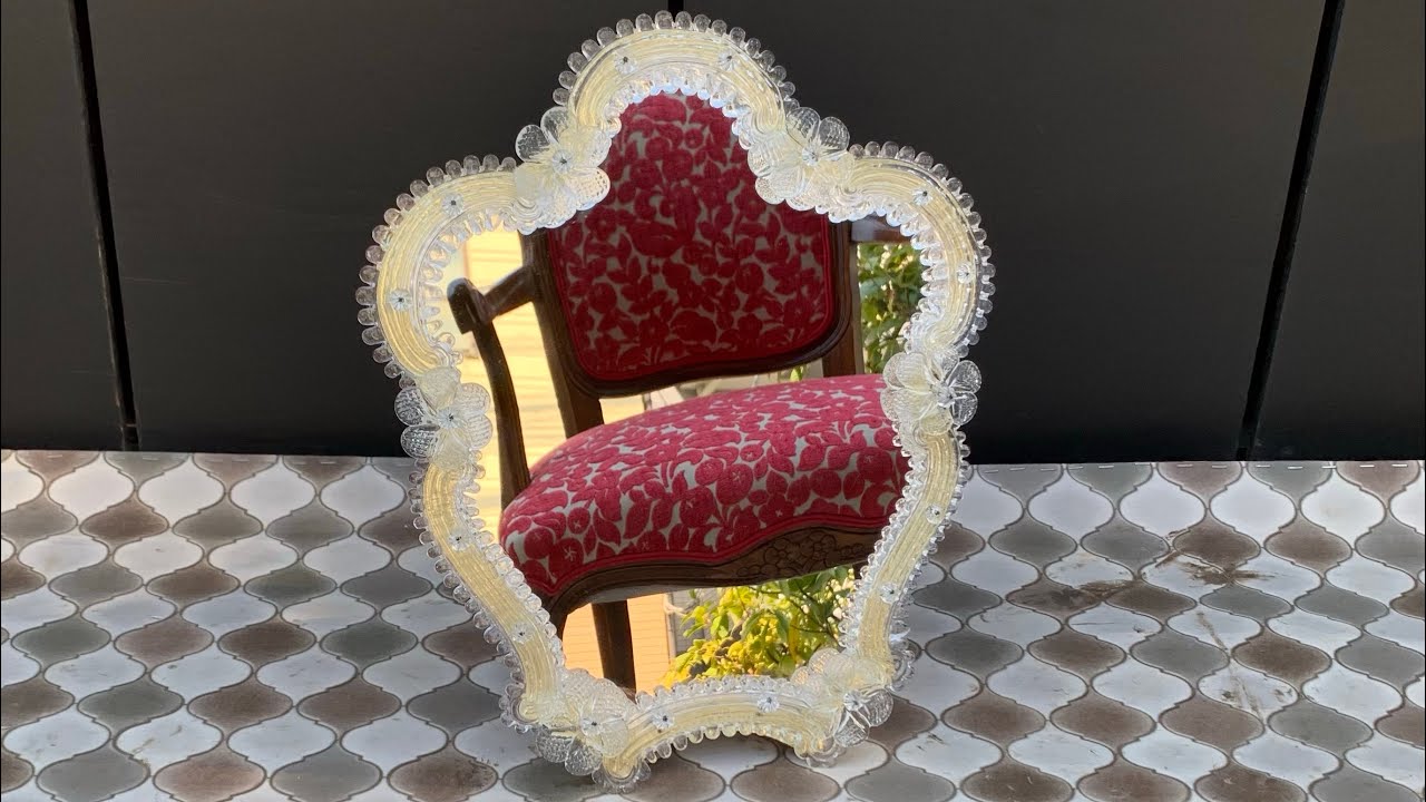 ヴィンテージ ムラーノ（MURANO）ガラスのミラー/ヴェネチアン