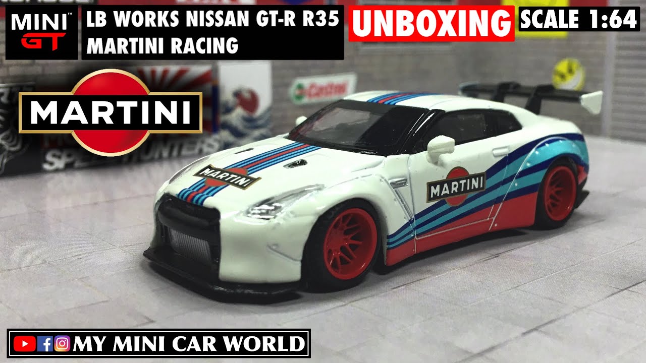 MY MINI CAR WORLD】UNBOXING MINI GT 1/64 LB WORKS NISSAN GT-R R35