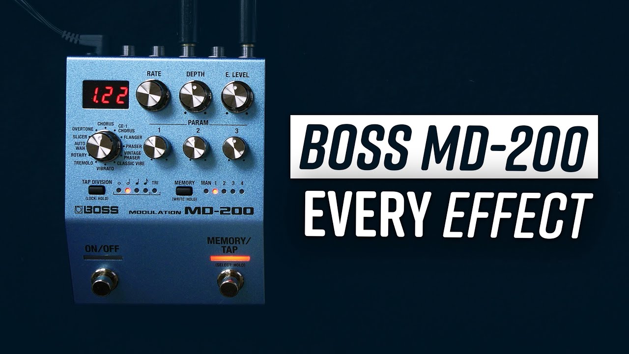 BOSS MD-200 | Every Effect And It's Parameters (No Talking) - YouTube