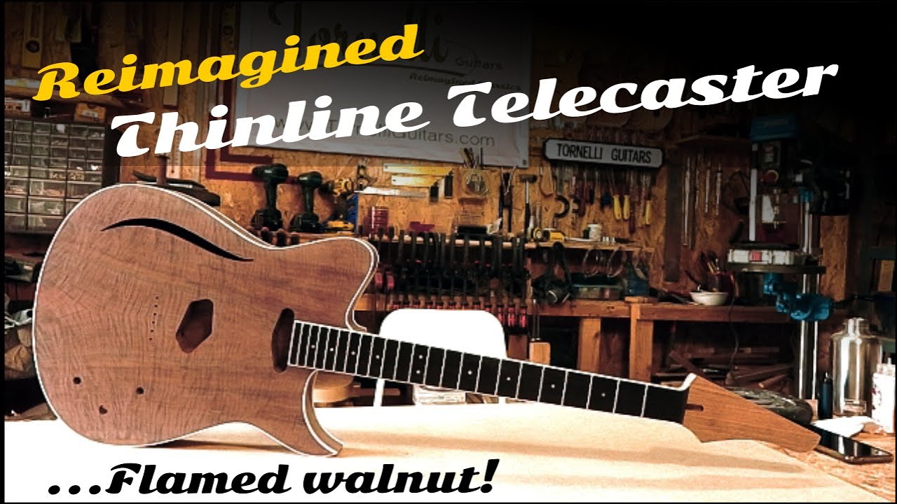 Flamed Walnut Reimagined Thinline Telecaster | Build Ep.1 body
