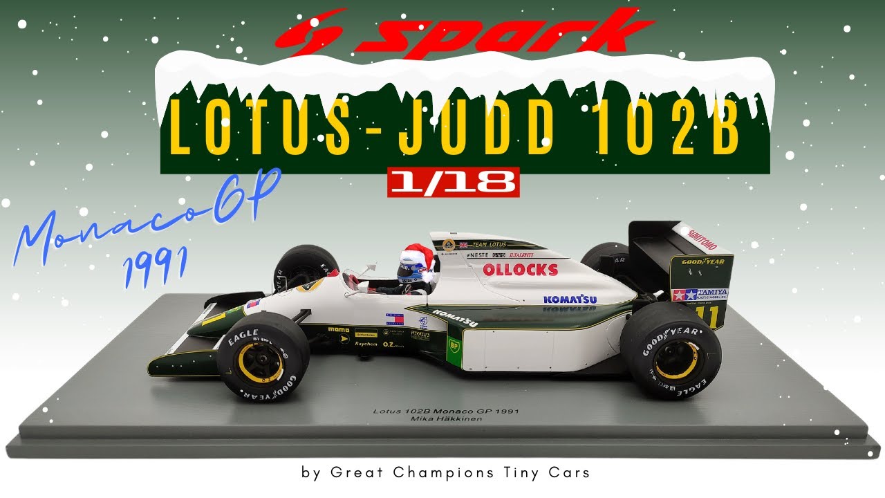 Merry Christmas! REVIEW Spark Lotus 102b Mika Häkkinen 1991 - YouTube