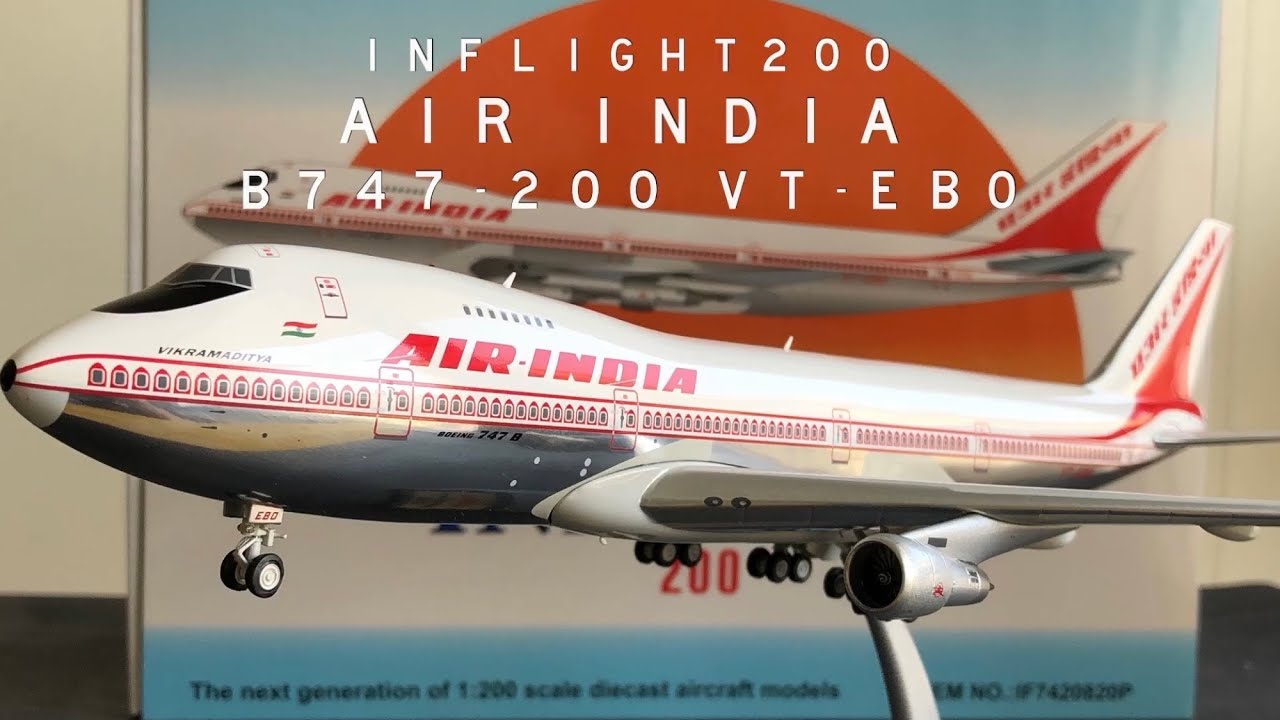 4K] Air India B747-200 by Inflight200 / Unboxing & Review / VT-EBO