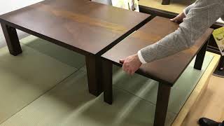 折脚座卓 パーティー 幅105cm | 家具インテリア通販 KAGUHA（カグハ