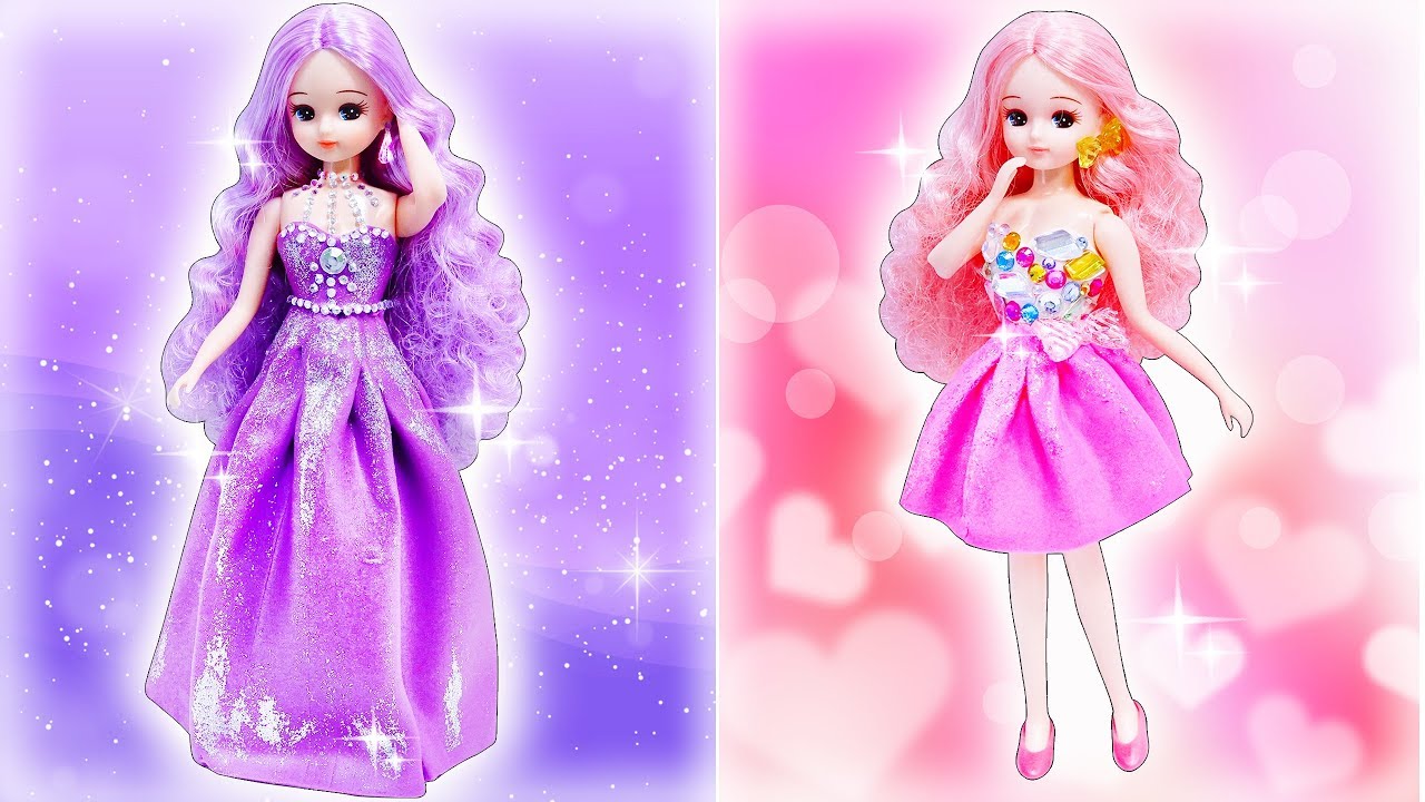 Licca-chan glitter clay dress♥ I'll help the sick Haruto-kun