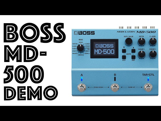 Boss MD 500 Unbox & Demo - YouTube