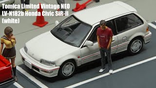 Tomica Limited Vintage NEO LV-N182b Honda Civic SiR-II (white
