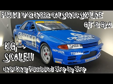 Scale Car Model FUJIMI 1/12 BNR32 CALSONIC SKYLINE GT-R Gr.A