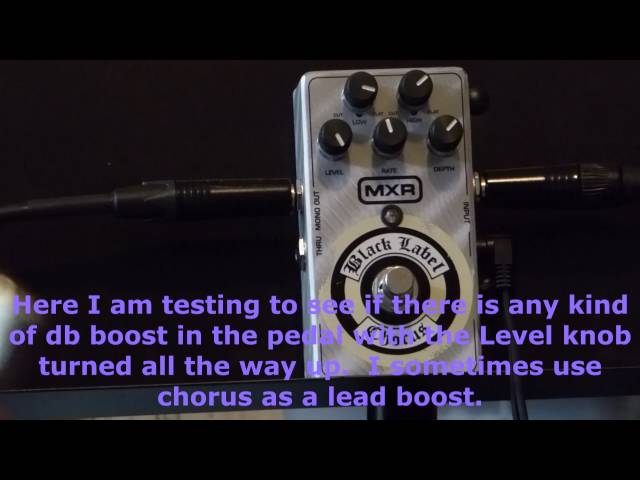 MXR ZW-38 Zakk Wylde Signature Black Label Chorus Pedal - YouTube