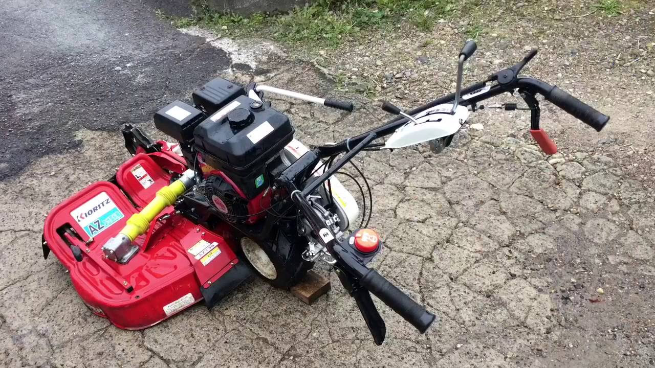 ウィングモアー 共立AZ736 田んぼの畦の草刈り - YouTube