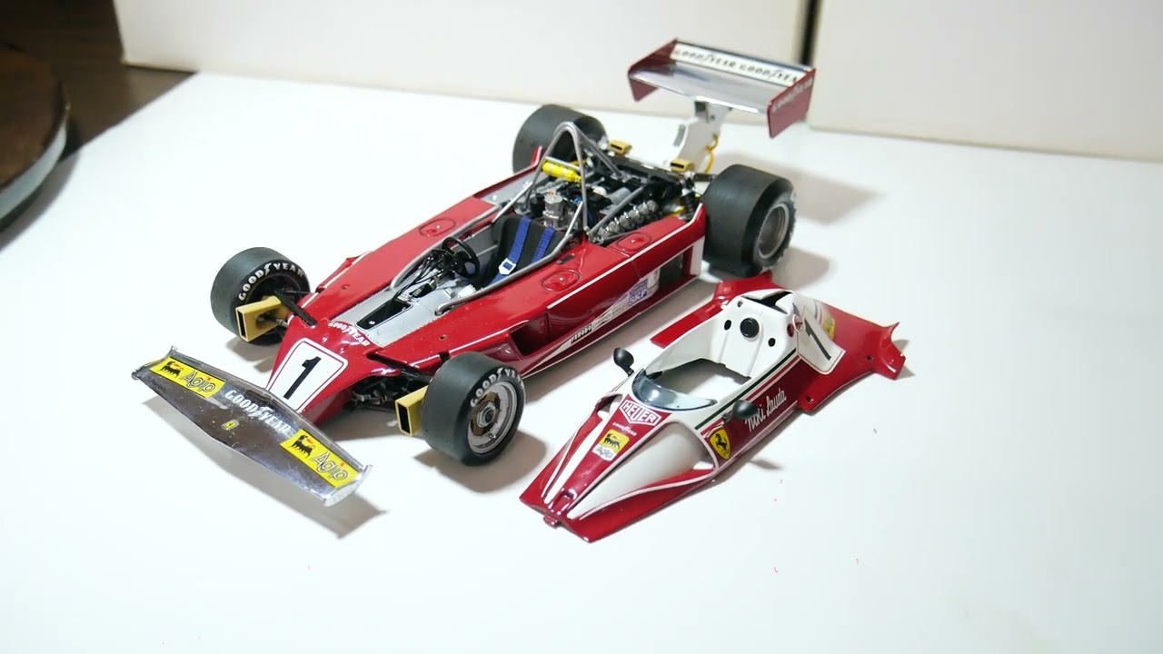 💎EXOTO 1:18 1976 FERRARI 312T2 NIKI LAUDA ENGINE REVEAL