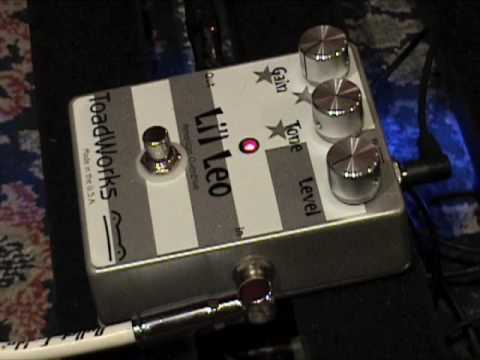 Toadworks Lil Leo Overdrive guitar effects pedal demo - YouTube