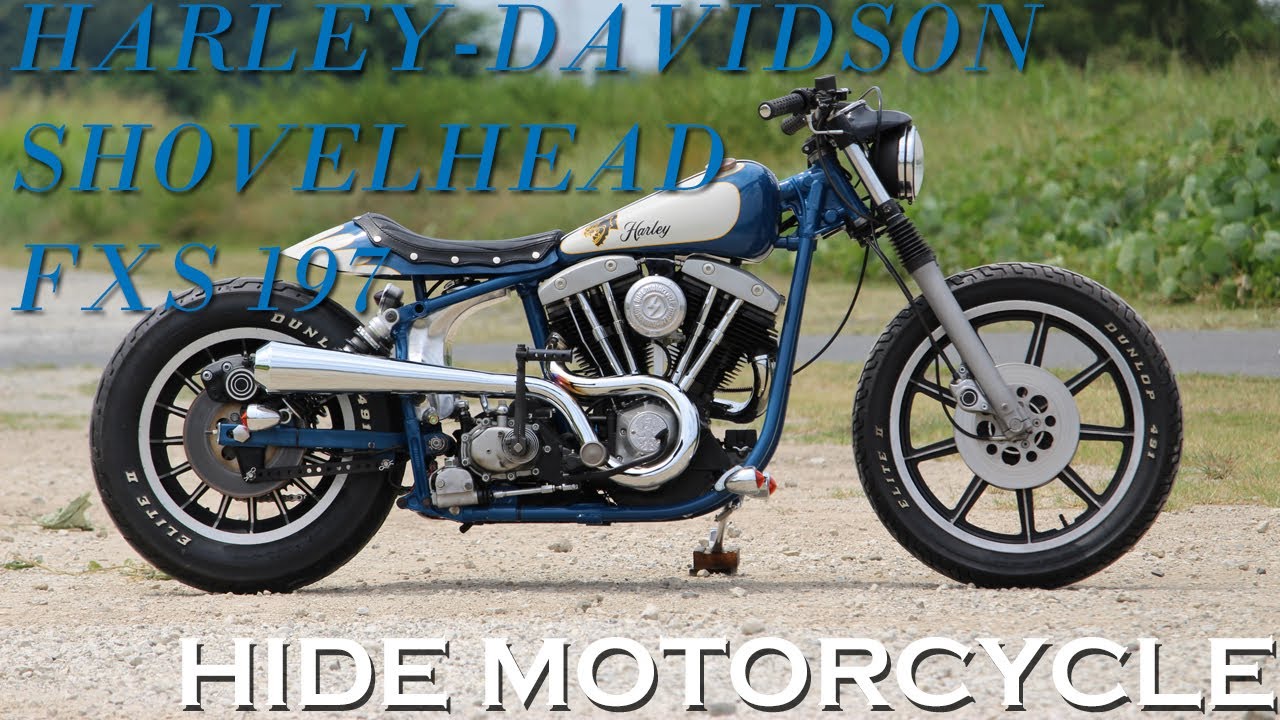 4速フレームのショベルヘッドカスタム】HIDE MOTORCYCLE / H-D FXS