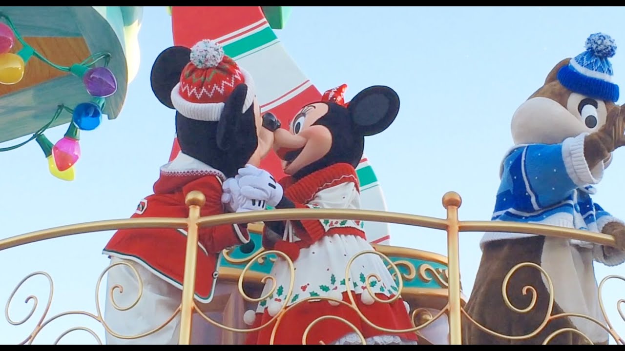 ディズニー・クリスマス・ストーリーズ 城前ミッキー最前 OUT側/2回目