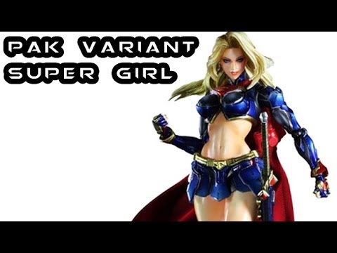 Play Arts Kai DC VARIANT SUPERGIRL Figure Review - YouTube