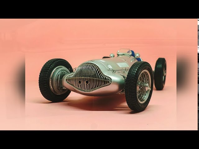 1/18 scale CMC Mercedes Benz W154 1938 Silver Arrows - YouTube