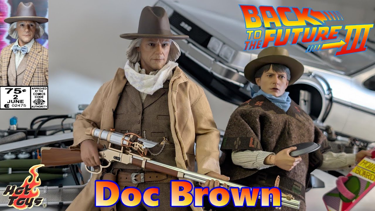 Back to the Future 3 Doc Brown Hot Toys Unboxing & Review of the 1