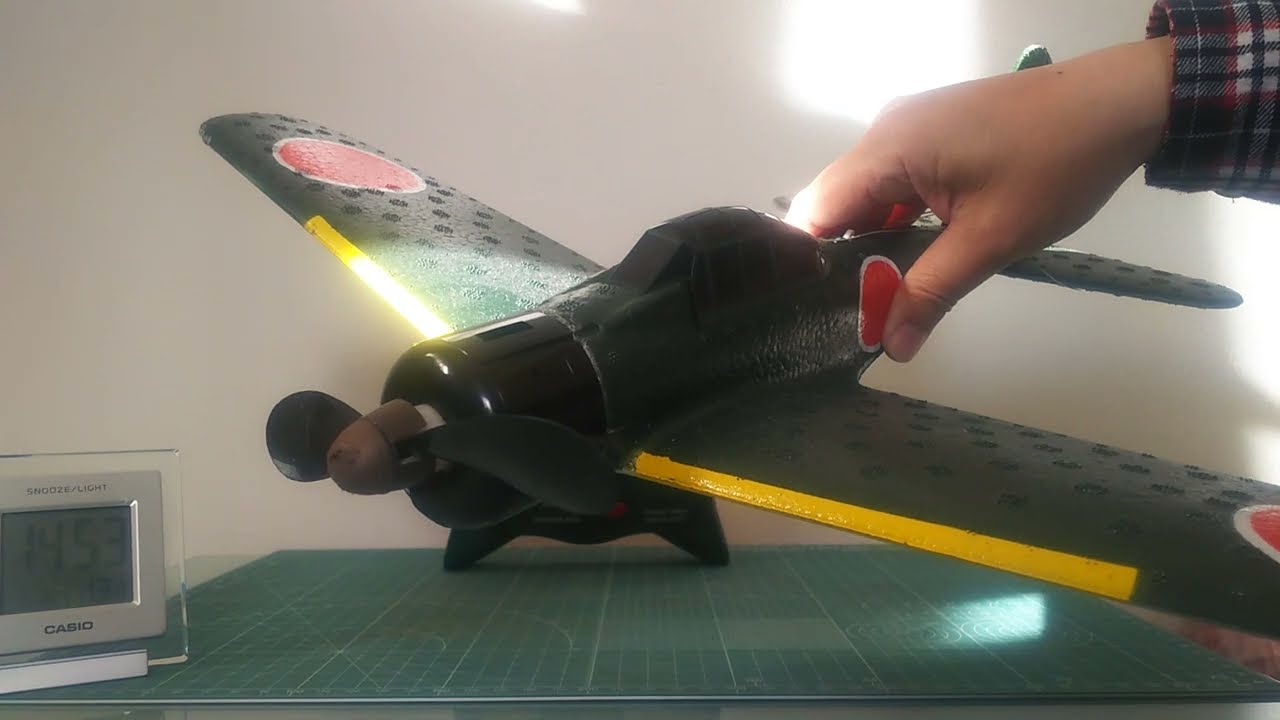 電動ラジコン飛行機 ゼロ戦21型（ジャンク品）Electric radio control