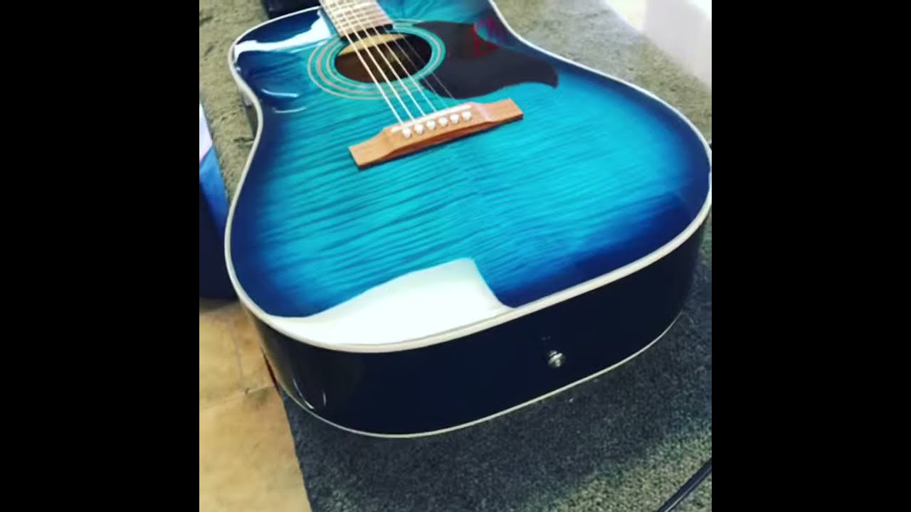 Epiphone Hummingbird Artist Blueburst - YouTube